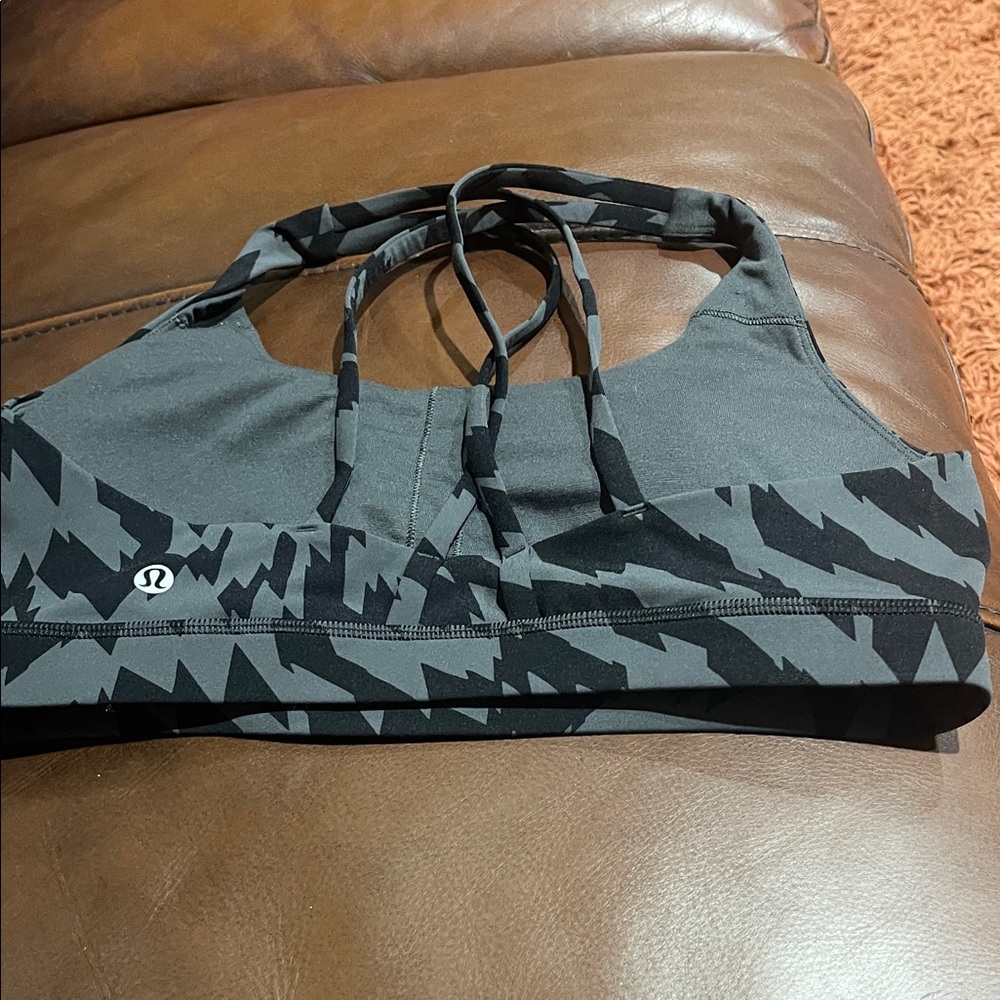 Lululemon Black and Gray Sports Bra